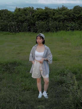 「日系休闲」｜ももさん（レディース・155cm）の夏コーディネート