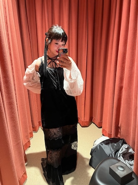「アイテム（ドレス）」を使った、miucoco🐼さん（レディース・154cm）の秋コーディネート