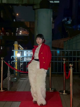 「Carmelo（カーメロ）のアイテム」を使った、miucoco🐼さん（レディース・154cm）の冬コーディネート