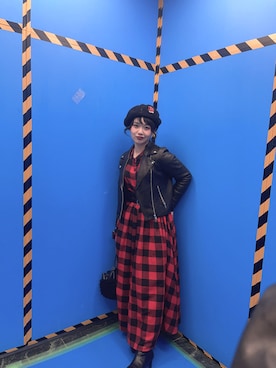 「アイテム（スカジャン）」を使った、miucoco🐼さん（レディース・154cm）の冬コーディネート