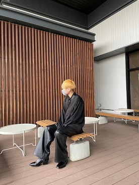 「モード系」｜「アイテム（その他アウター）」を使った、てんきさん（メンズ・176cm）の春コーディネート