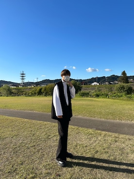 「HARE（ハレ）のアイテム（その他アウター）」を使った、てんきさん（メンズ・176cm）の春コーディネート