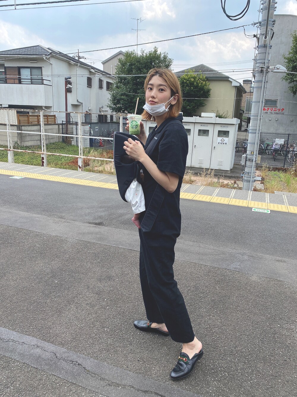 moussy マウジー　linen blend shirt オールインワン MOUSSY（マウジー）の「LINEN BLEND SHIRT オールインワン