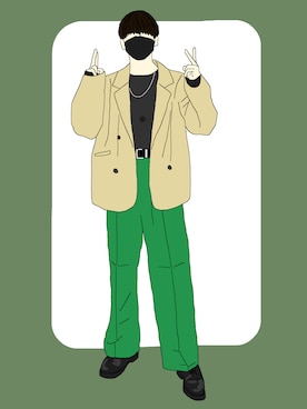 「SPINNS（スピンズ）のアイテム（テーラードジャケット）」を使った、mamimumemontaさん（メンズ・170cm）の春コーディネート