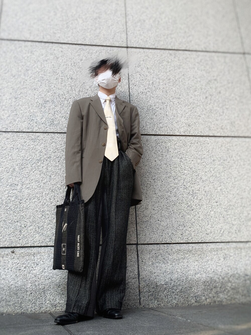 SHINYA KOZUKA ツイード風 ストレートパンツ SHINYA KOZUKA ツイード風 ストレートパンツ