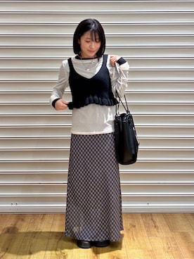 f u m iさん（レディース・153cm）の春コーディネート