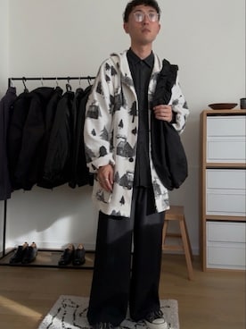 「COMOLI（コモリ）のアイテム」を使った、numacchi95さん（メンズ・168cm）の春コーディネート