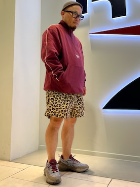 「Reebok（リーボック）のアイテム（スウェット）」を使った、Satoさん（メンズ・158cm）の秋コーディネート