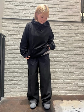 Reebok リーボック ブラック パーカー パンツ スポーツ系 ジャージ M