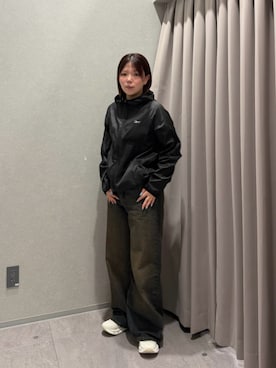 「Reebok（リーボック）のアイテム（ジャケット/アウター）」を使った、haruさん（レディース・160cm）の春コーディネート