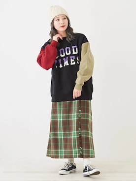 CUBE SUGARさん（レディース・156cm）の冬コーディネート