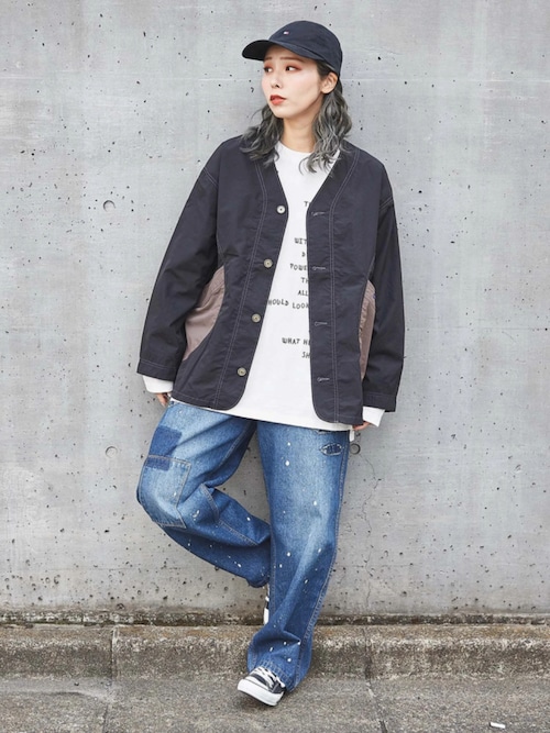 CUBE SUGARCUBE SUGARさんのデニムパンツを使ったコーディネート  