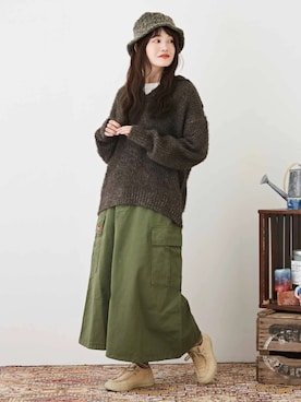 CUBE SUGARさん（レディース・158cm）の冬コーディネート