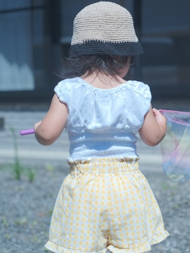 「Birthday（バースデイ）のアイテム」を使った、asahitsukinoさん（キッズ・90cm）の夏コーディネート