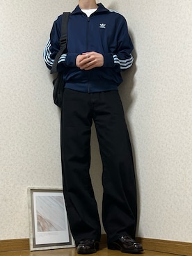 「adidas originals」｜「アイテム（ブルゾン）」を使った、yuuさん（メンズ・179cm）の秋コーディネート