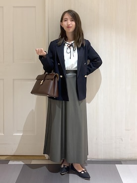 「アイテム（テーラードジャケット）」を使った、wakanaさん（レディース・150cm）の秋コーディネート