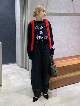 「アイテム（スウェット）」を使った、nonko1996さん（レディース・155cm・20代）の秋コーディネート