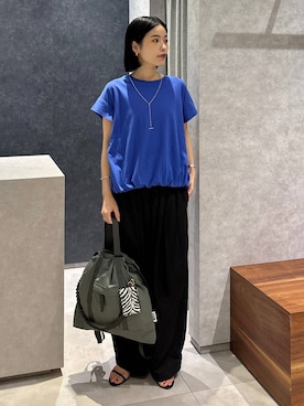 「アイテム（バックパック/リュック）」を使った、nonko1996さん（レディース・155cm・20代）の夏コーディネート