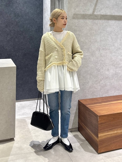 セール】BARNYARDSTORM / ツイードライクニットジャケット セレモニー