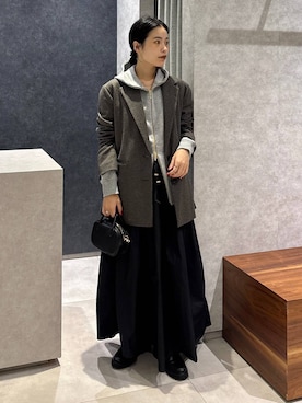 「アイテム（テーラードジャケット）」を使った、nonko1996さん（レディース・155cm・20代）の夏コーディネート