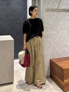 「アイテム（チノパンツ）」を使った、nonko1996さん（レディース・155cm・20代）の夏コーディネート