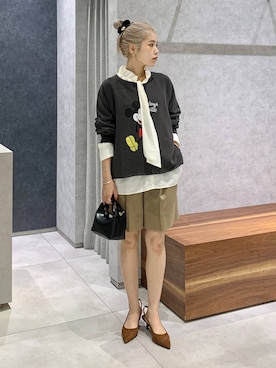 「アイテム（スウェット）」を使った、nonko1996さん（レディース・155cm・20代）の秋コーディネート