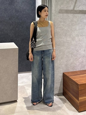 「アイテム（その他トップス）」を使った、nonko1996さん（レディース・155cm）の夏コーディネート