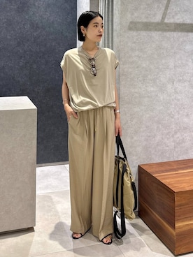「アイテム（バックパック/リュック）」を使った、nonko1996さん（レディース・155cm・20代）の夏コーディネート