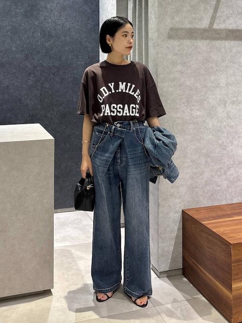 tシャツ BARNYARDSTORM / ヴィンテージカレッジBIGTシャツ「吸水速乾・JAPAN FABRIC」 レディース BARNYARDSTORM / ヴィンテージカレッジBIGTシャツ【吸水速乾
