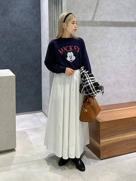 「アイテム（カチューシャ）」を使った、nonko1996さん（レディース・155cm・20代）の秋コーディネート