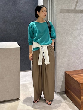 「アイテム（バックパック/リュック）」を使った、nonko1996さん（レディース・155cm・20代）の夏コーディネート