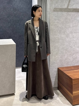 「アイテム（テーラードジャケット）」を使った、nonko1996さん（レディース・155cm・20代）の夏コーディネート