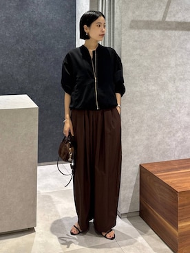 「アイテム（ブルゾン）」を使った、nonko1996さん（レディース・155cm）の夏コーディネート