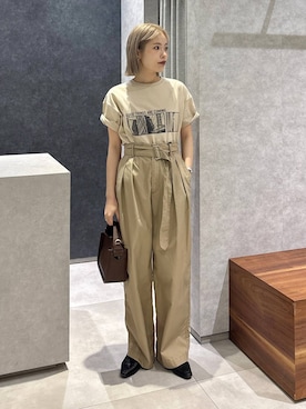 「アイテム（チノパンツ）」を使った、nonko1996さん（レディース・155cm・20代）の春コーディネート