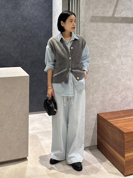 「アイテム（ベスト）」を使った、nonko1996さん（レディース・155cm・20代）の夏コーディネート