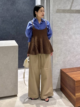 「アイテム（チノパンツ）」を使った、nonko1996さん（レディース・155cm・20代）の夏コーディネート