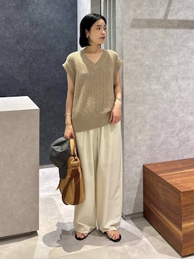 「アイテム（ベスト）」を使った、nonko1996さん（レディース・155cm・20代）の夏コーディネート