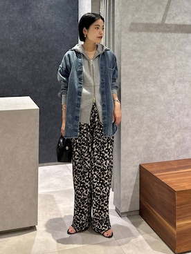 「アイテム（デニムジャケット）」を使った、nonko1996さん（レディース・155cm・20代）の夏コーディネート