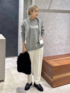 「アイテム（スウェット）」を使った、nonko1996さん（レディース・155cm・20代）の冬コーディネート