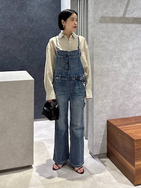 「BARNYARDSTORM（バンヤードストーム）のアイテム（オールインワン・サロペット）」を使った、nonko1996さん（レディース・155cm）の夏コーディネート
