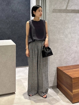 「アイテム（ハンドバッグ）」を使った、nonko1996さん（レディース・155cm）の夏コーディネート