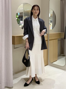 「VIS（ビス）のアイテム（ジャケット/アウター）」を使った、Etsukoさん（レディース・165cm）の春コーディネート