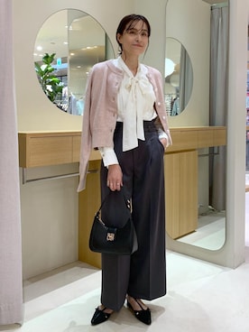 「アイテム（パンプス）」を使った、Etsukoさん（レディース・165cm・40代）の秋コーディネート
