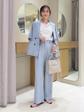 「VIS（ビス）のアイテム」を使った、Etsukoさん（レディース・165cm）の夏コーディネート