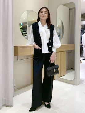 「VIS（ビス）のアイテム」を使った、Etsukoさん（レディース・165cm）の冬コーディネート