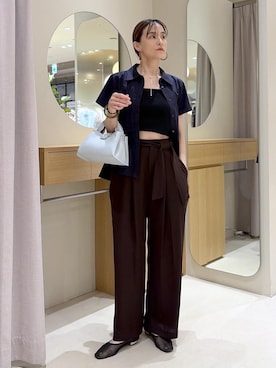 「VIS（ビス）のアイテム（アクセサリー）」を使った、Etsukoさん（レディース・165cm）の夏コーディネート