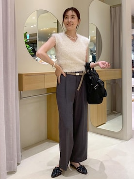 「VIS」｜「アイテム（バッグ）」を使った、Etsukoさん（レディース・165cm）の夏コーディネート