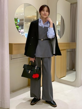 「アイテム（財布/小物）」を使った、Etsukoさん（レディース・165cm・40代）の秋コーディネート