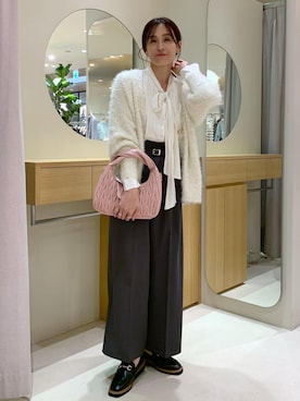 「アイテム（ハンドバッグ）」を使った、Etsukoさん（レディース・165cm・40代）の秋コーディネート