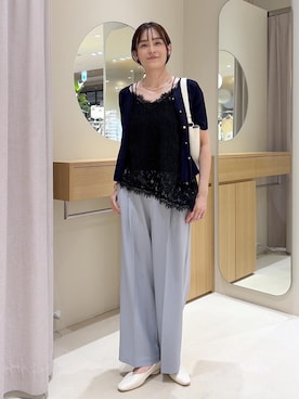 「VIS（ビス）のアイテム（トップス）」を使った、Etsukoさん（レディース・165cm）の春コーディネート